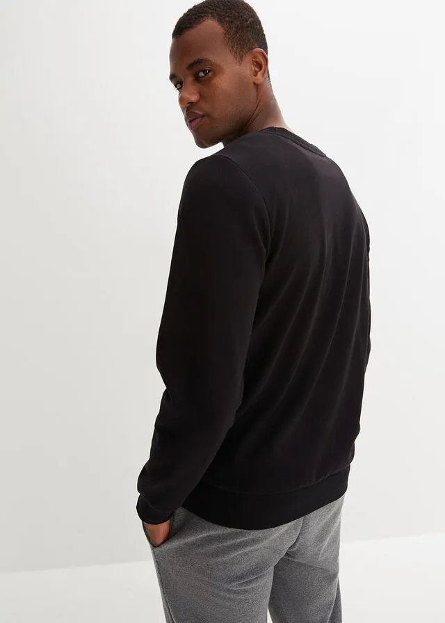Sudadera con poliéster reciclado Negro