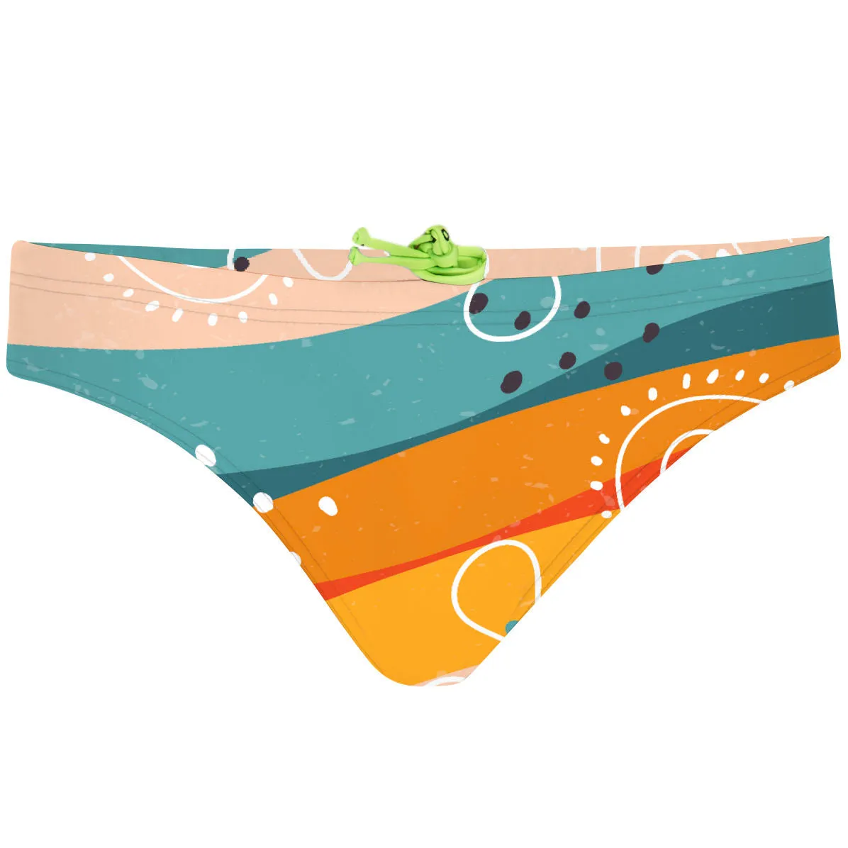 SUNSET STRIPES  BANDEAU BIKINI BOTTOM
