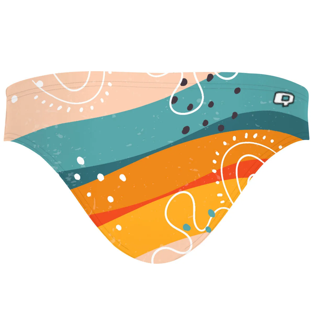 SUNSET STRIPES  BANDEAU BIKINI BOTTOM