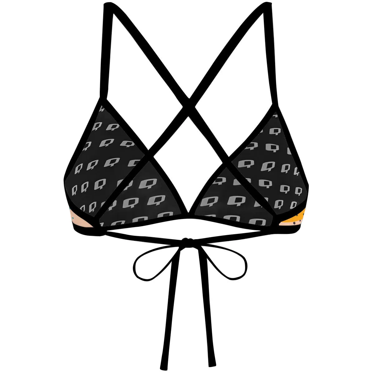 SUNSET STRIPES  TIEBACK BIKINI TOP