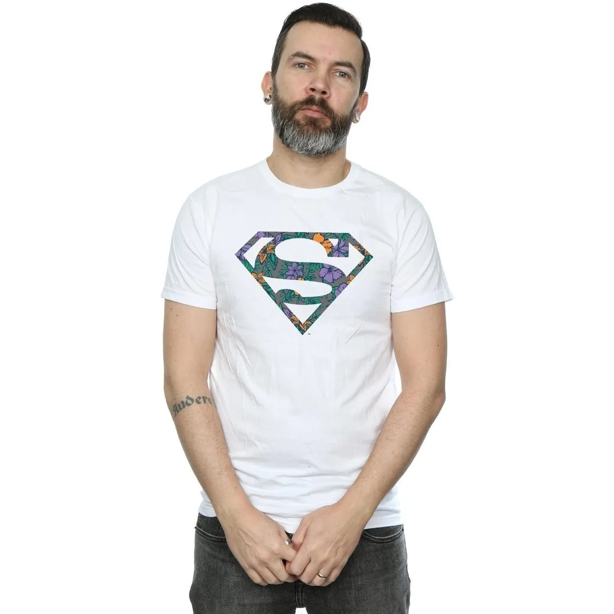 Superman Floral Logo 1