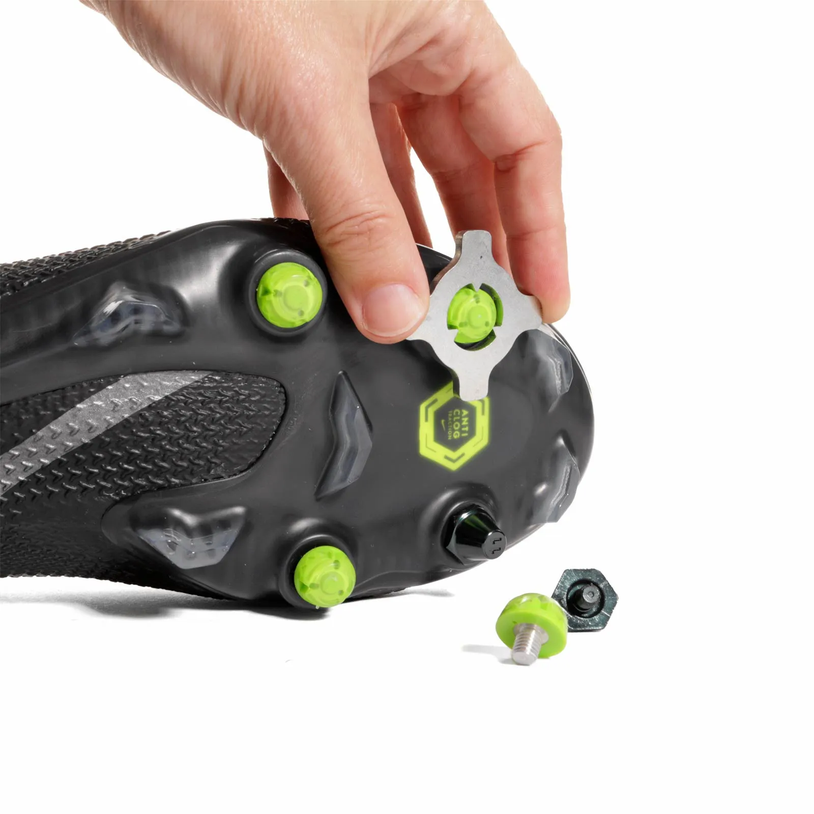 Taco goma TPU 6mm botas fútbol estándar Studiamonds verde