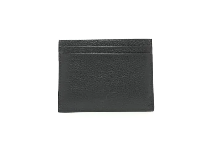 Tarjetero de cuero negro Christian Louboutin 