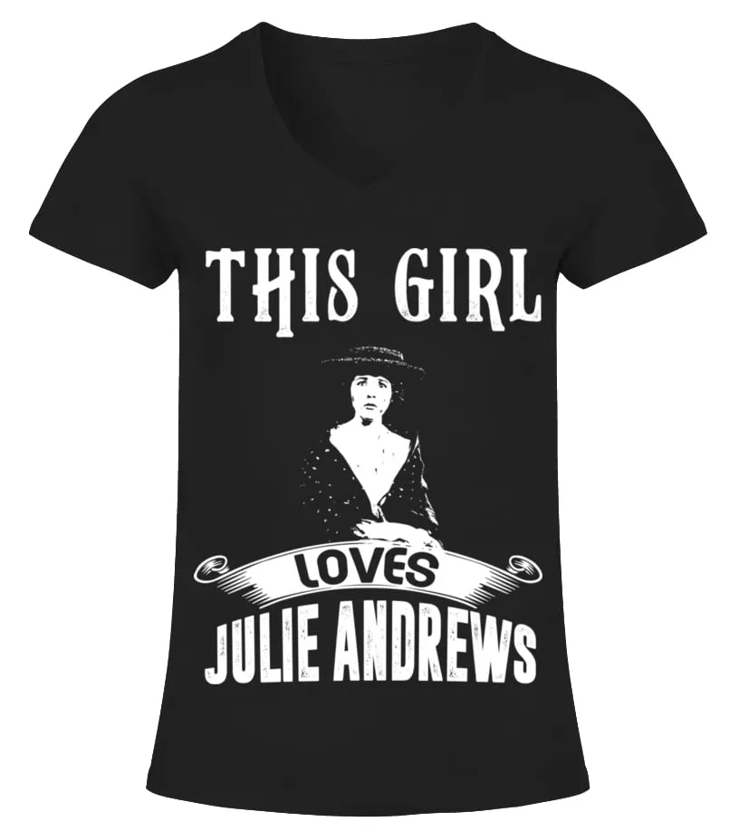 THIS GIRL LOVES JULIE ANDREWS Camiseta cuello pico Mujer