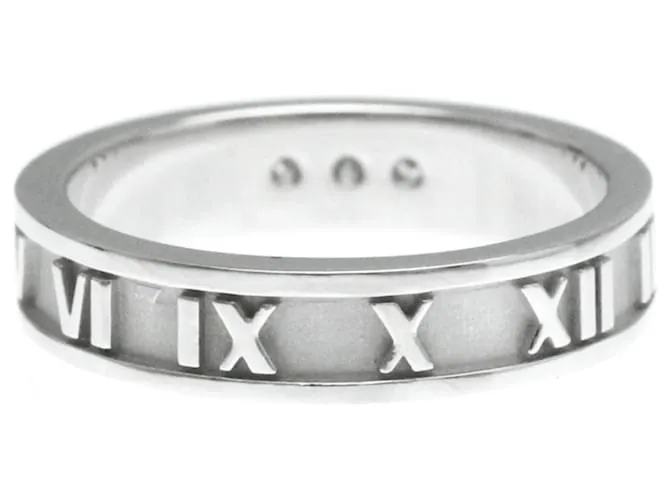 Tiffany & Co Anillo de diamante de moda en oro blanco Tiffany Atlas (18K) Plata 
