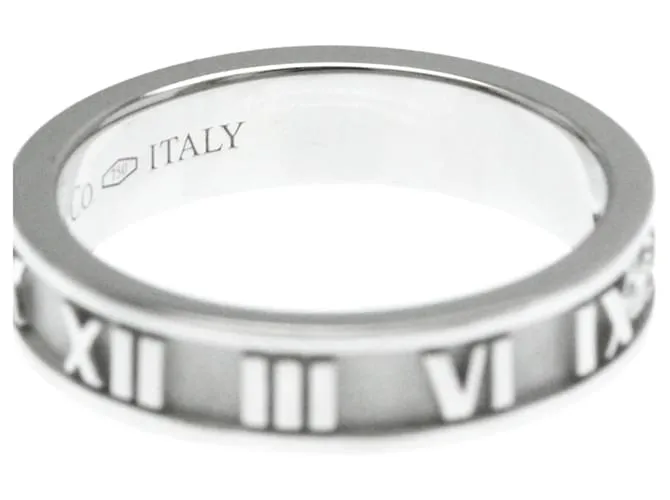 Tiffany & Co Anillo de diamante de moda en oro blanco Tiffany Atlas (18K) Plata 