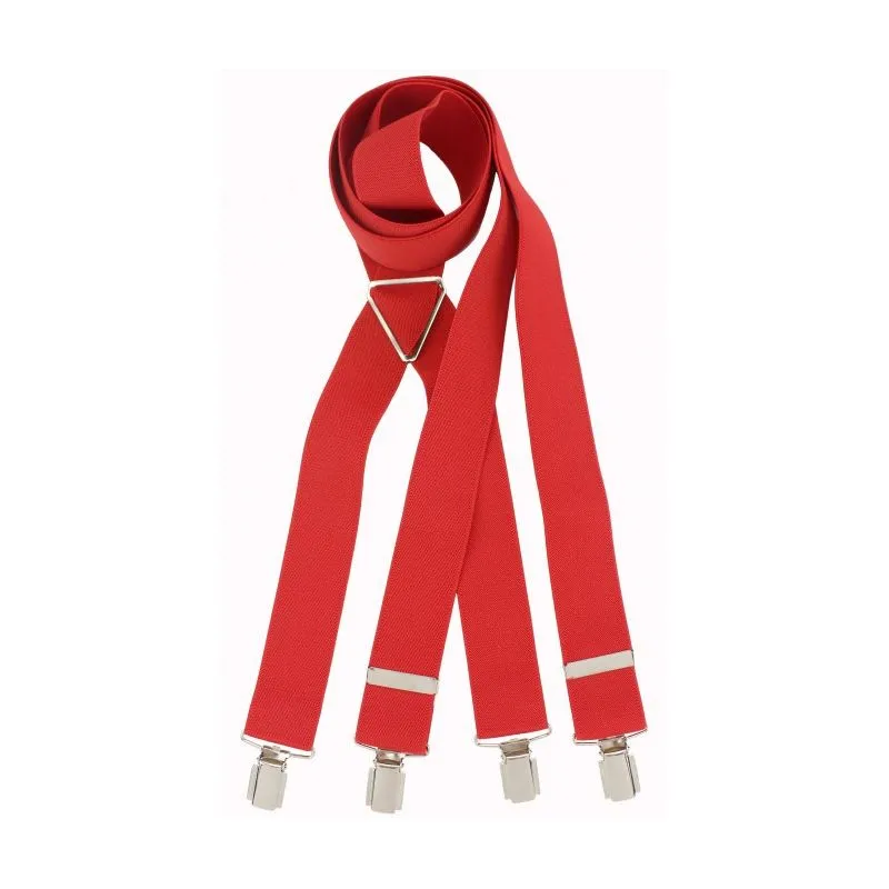 Tirante de vestir liso rojo