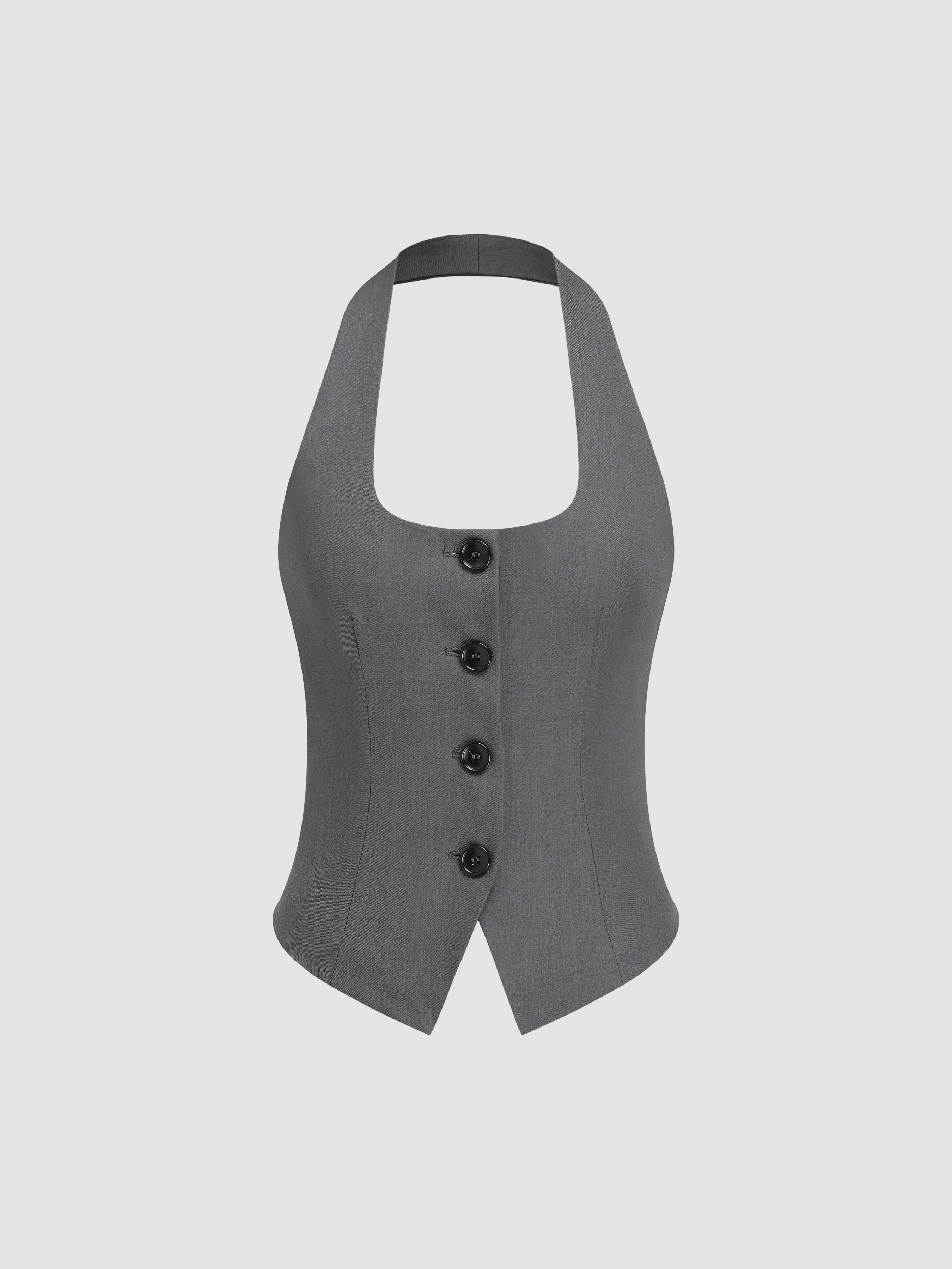 Top con Botones Halter