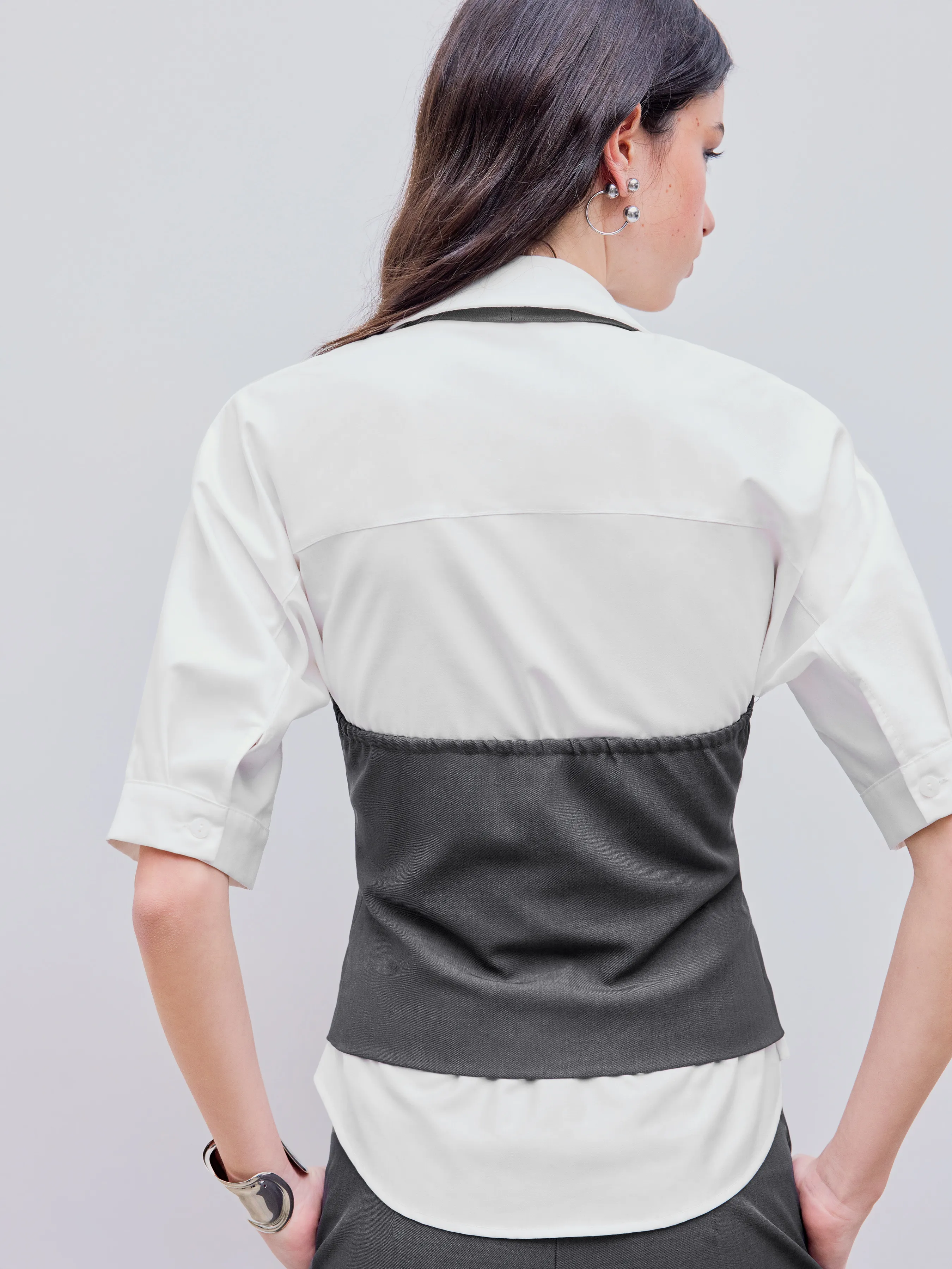 Top con Botones Halter