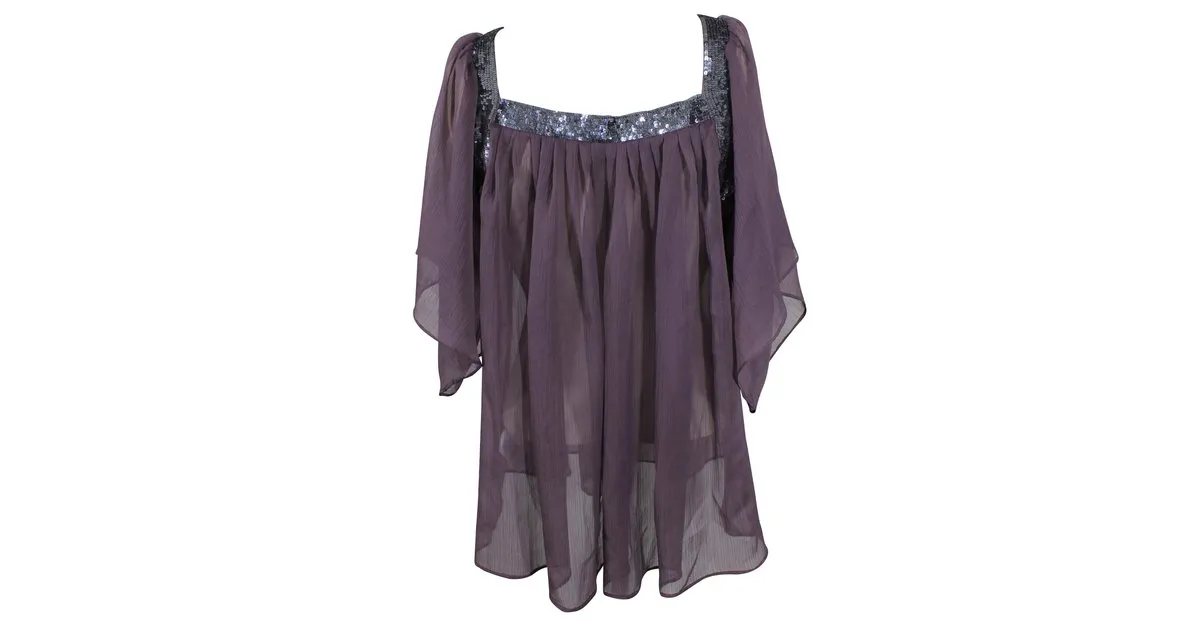 Topshop Tops Ciruela 