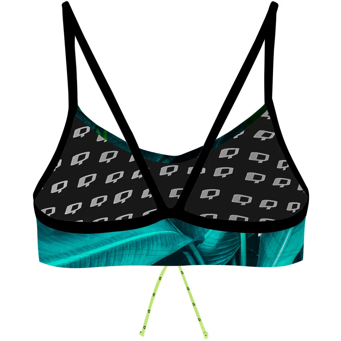 TROPICAL NATURE  BANDEAU BIKINI TOP