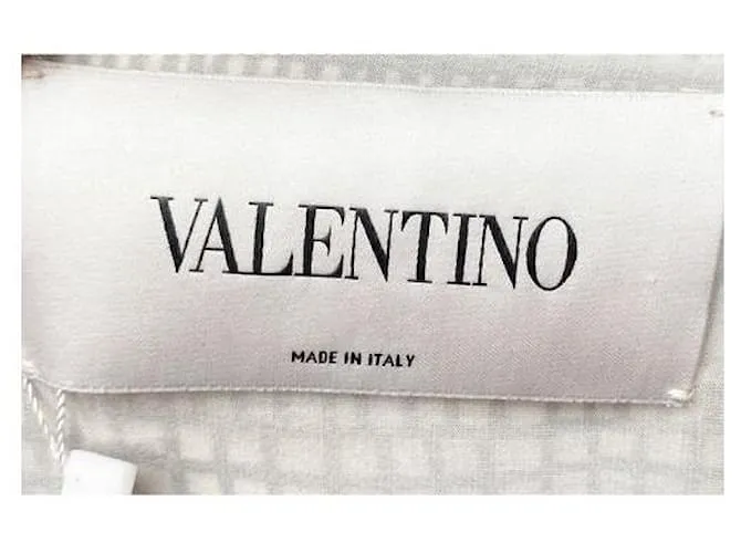 VALENTINO Vestido de seda con escote en V profundo Negro 