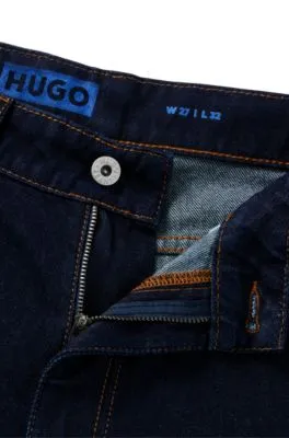 Vaqueros baggy fit de denim rígido azul oscuro