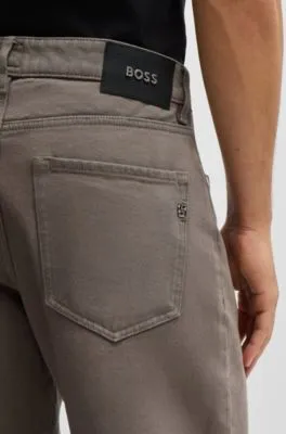 Vaqueros baggy fit en denim italiano beige