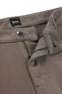 Vaqueros baggy fit en denim italiano beige