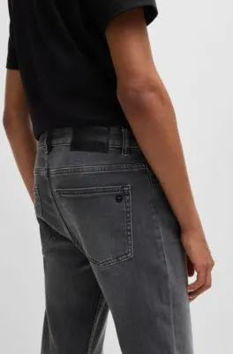 Vaqueros Delaware slim fit en cómodo denim elástico negro