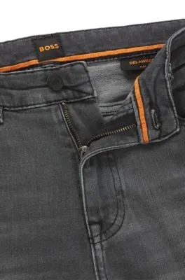 Vaqueros Delaware slim fit en cómodo denim elástico negro