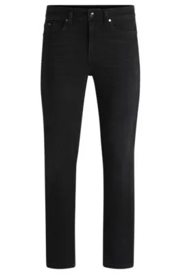 Vaqueros Delaware slim fit en denim negro supersuave