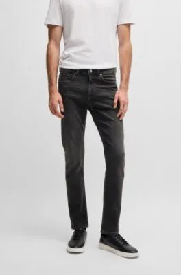 Vaqueros Delaware slim fit en denim negro supersuave