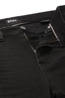 Vaqueros Delaware slim fit en denim negro supersuave