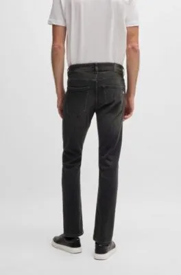 Vaqueros Delaware slim fit en denim negro supersuave