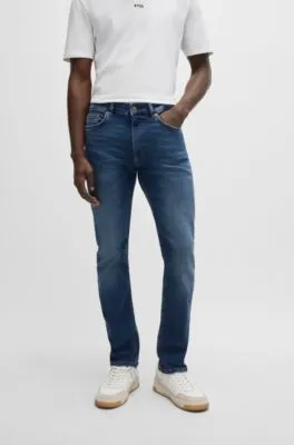  Vaqueros Delaware slim fit en denim suave rojizo que facilita el movimiento
