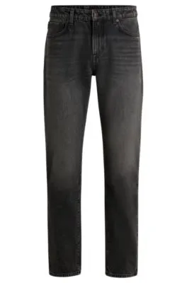  Vaqueros Maine regular fit de denim rígido negro