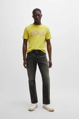  Vaqueros Maine regular fit de denim rígido negro