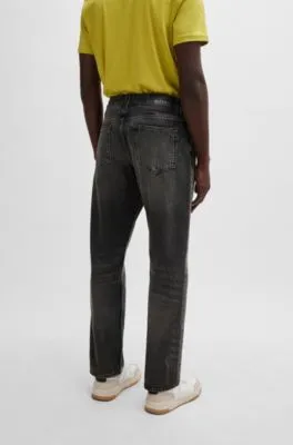 Vaqueros Maine regular fit de denim rígido negro