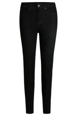 Vaqueros skinny fit en tejido vaquero superelástico negro