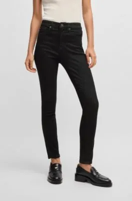 Vaqueros skinny fit en tejido vaquero superelástico negro