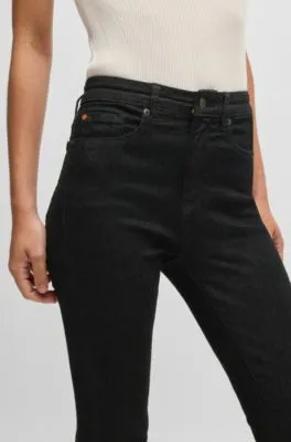 Vaqueros skinny fit en tejido vaquero superelástico negro