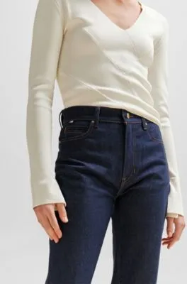 Vaqueros slim fit en cómodo tejido vaquero elástico azul marino