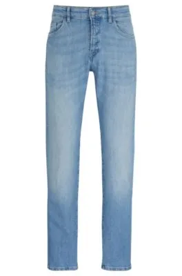 Vaqueros slim fit en tejido vaquero elástico azul