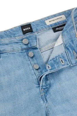 Vaqueros slim fit en tejido vaquero elástico azul