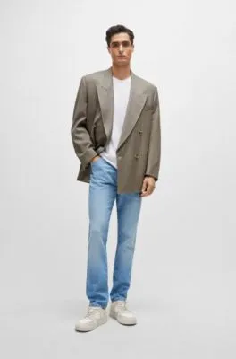 Vaqueros slim fit en tejido vaquero elástico azul