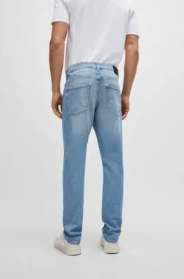 Vaqueros slim fit en tejido vaquero elástico azul