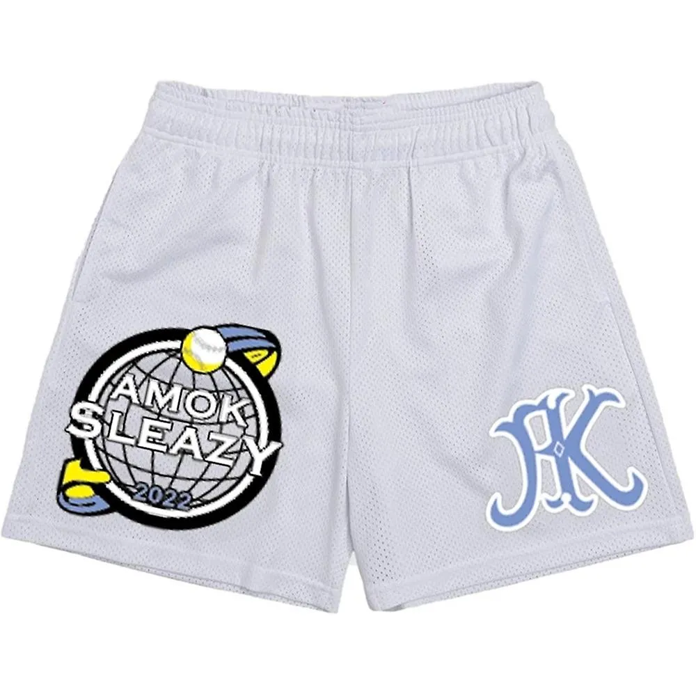  Verano Nuevo Casual Shorts Pantalones Deportivos para Hombre Malla Transpirable Pantalones Cortos de Secado Rápido Fitness Runn