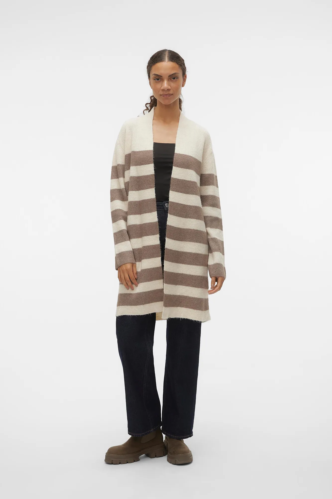 Vero Moda Cárdigan abierto de rayas