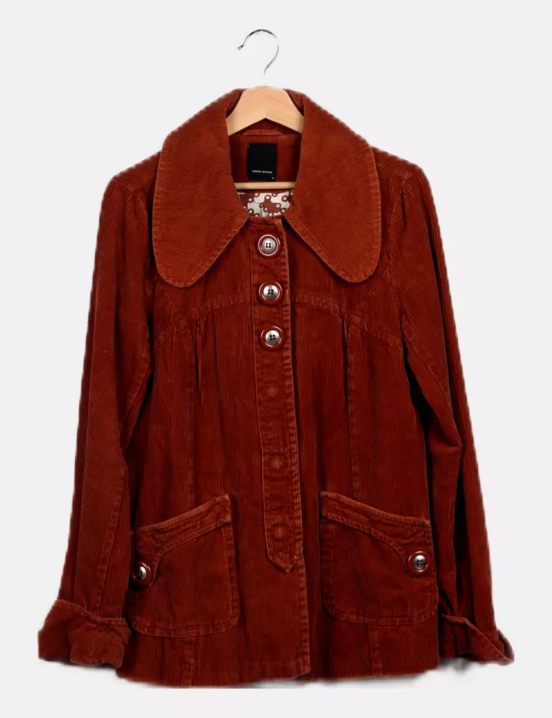 Vero Moda Chaqueta marrón pana