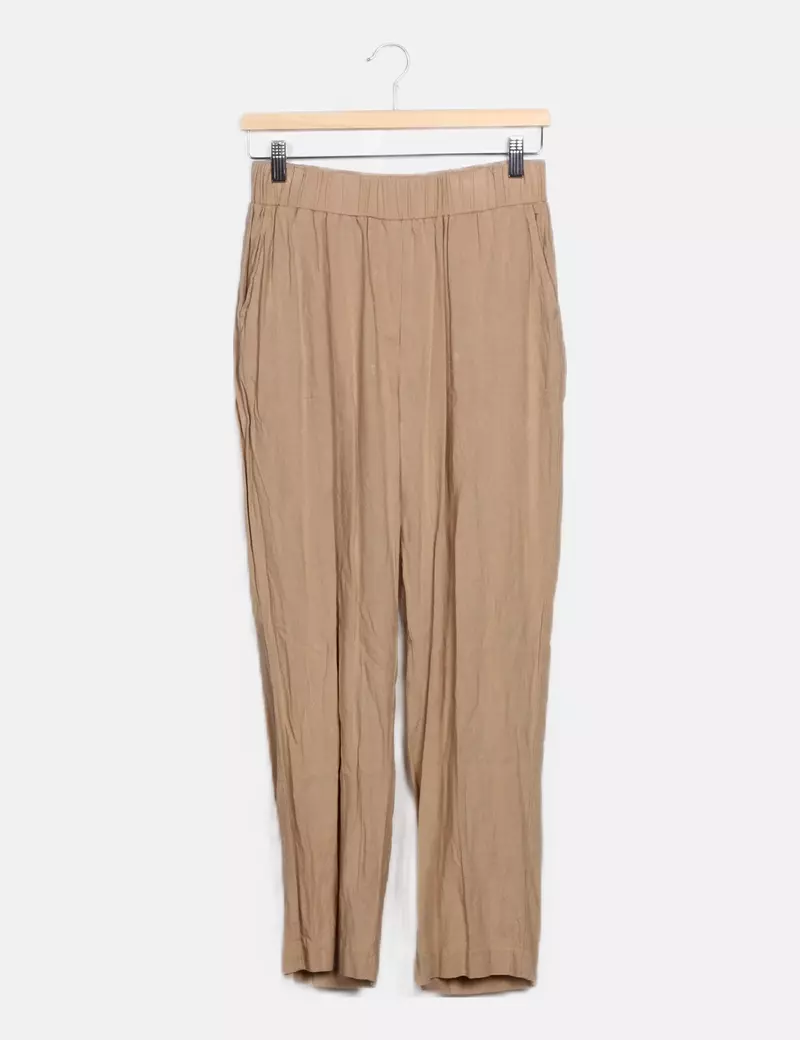 Vero Moda Pantalón beige básico