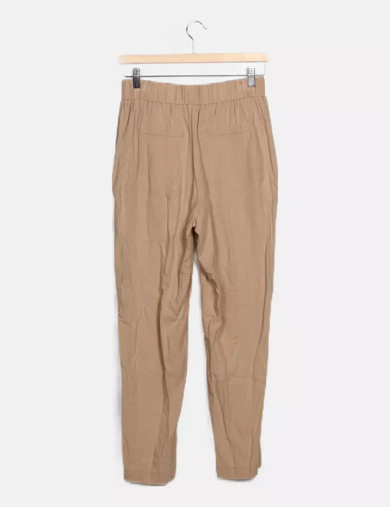 Vero Moda Pantalón beige básico