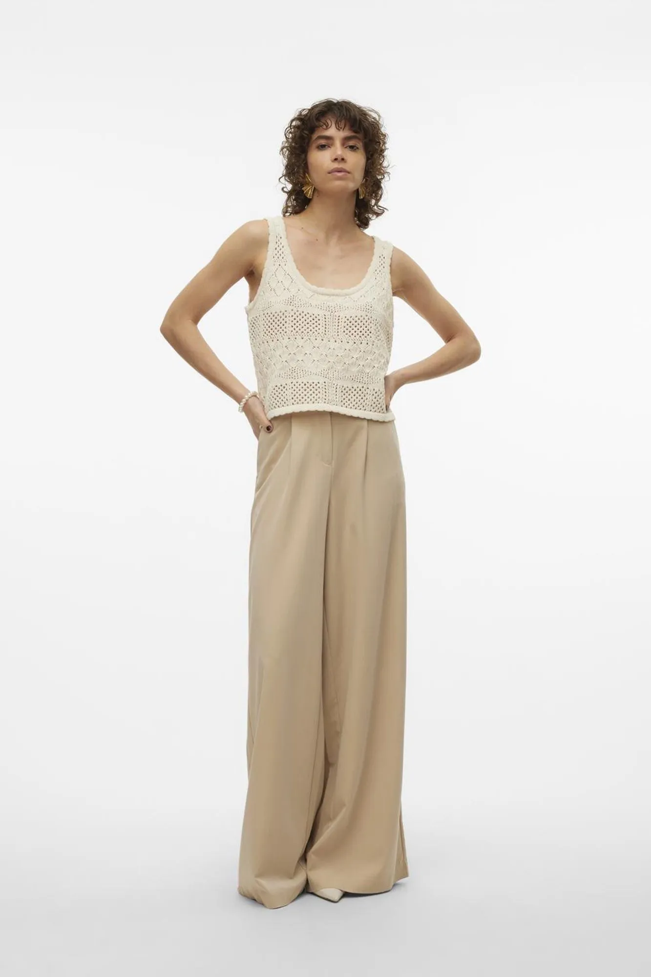 Vero Moda Top de punto detalles calados