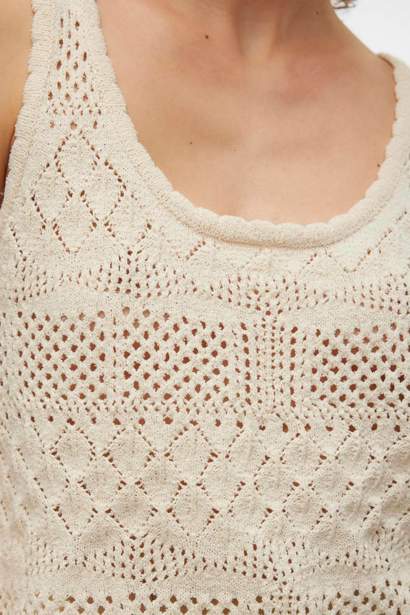 Vero Moda Top de punto detalles calados