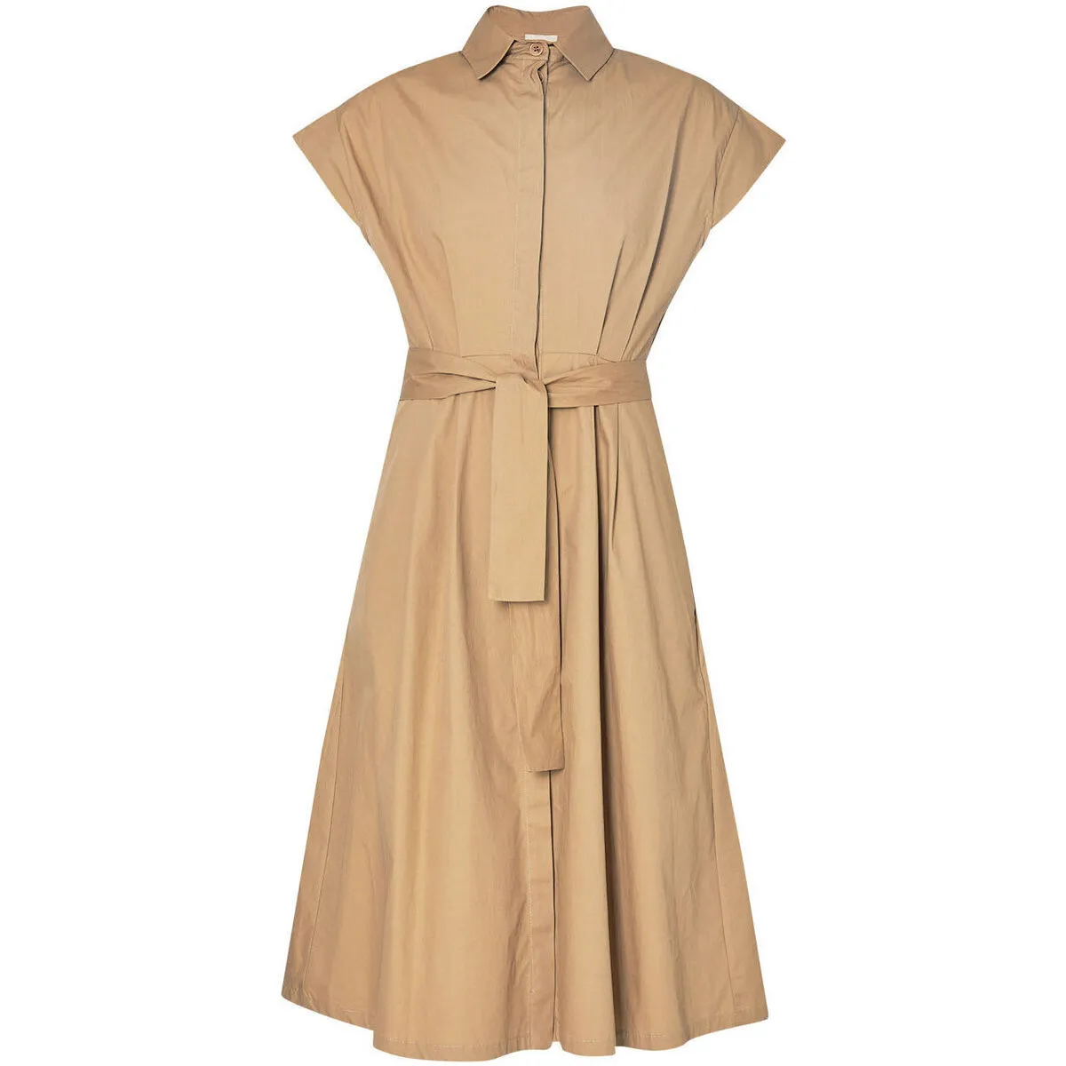 Vestido camisero con cinturón