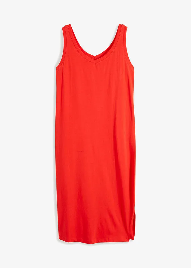 Vestido de punto con abertura Amapola