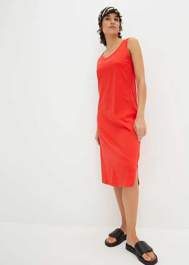 Vestido de punto con abertura Amapola