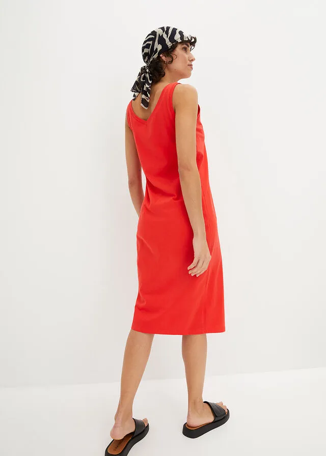 Vestido de punto con abertura Amapola