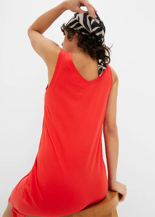 Vestido de punto con abertura Amapola