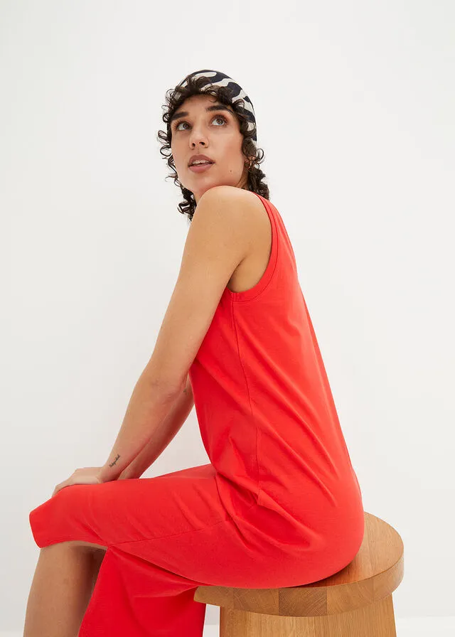 Vestido de punto con abertura Amapola